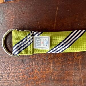 Old Navy green and blue ribbon belt